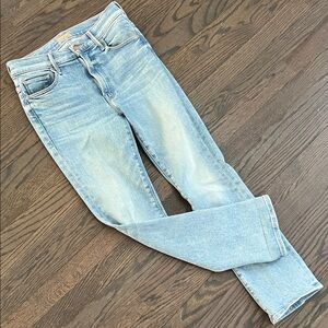 MOTHER Women's Light Blue Skinny Jeans